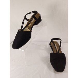 partners Original Box Women's Kalee Black Slingback Heels Size 7.5 1 inch heel